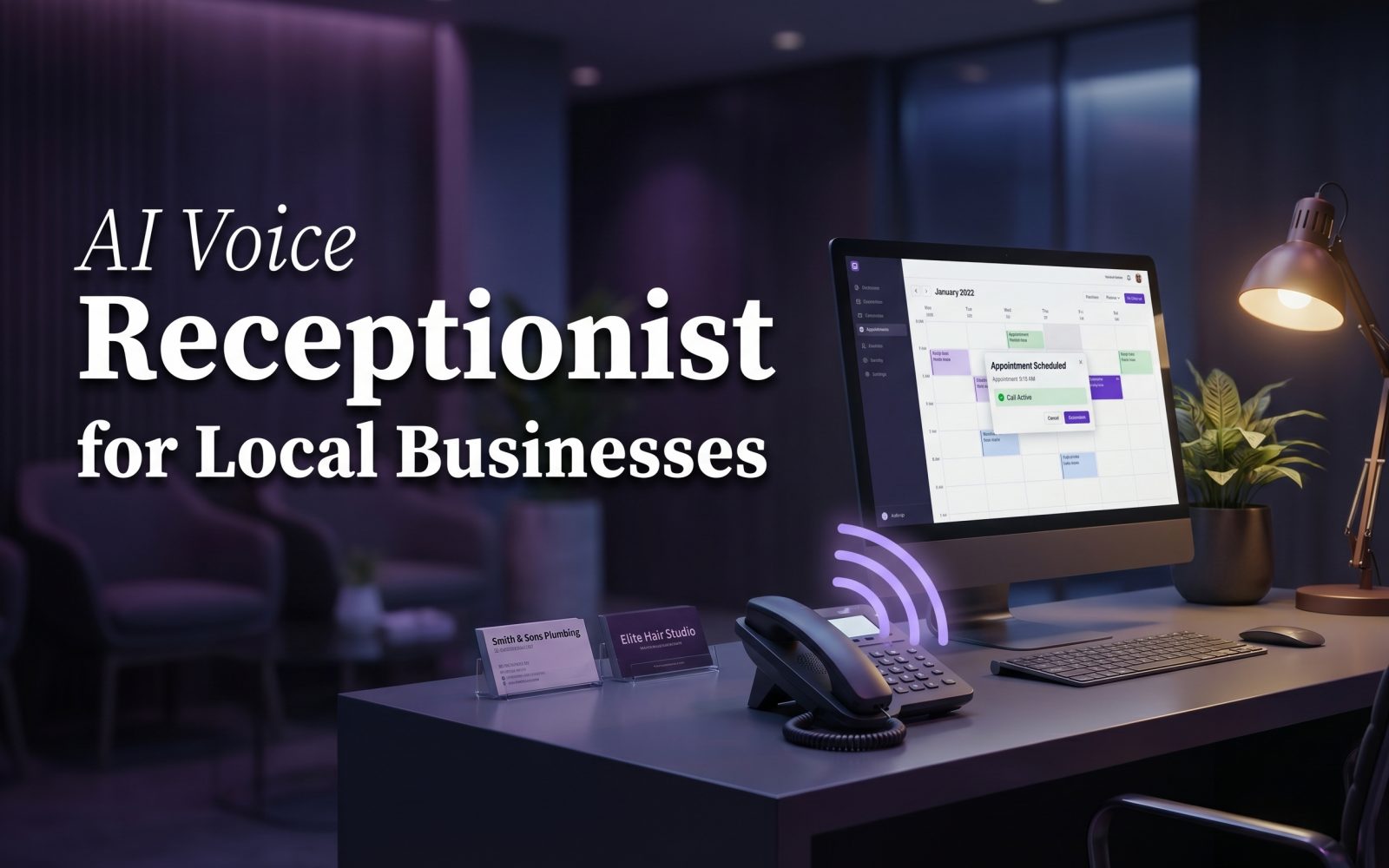 AI voice receptionist for local businesses cover