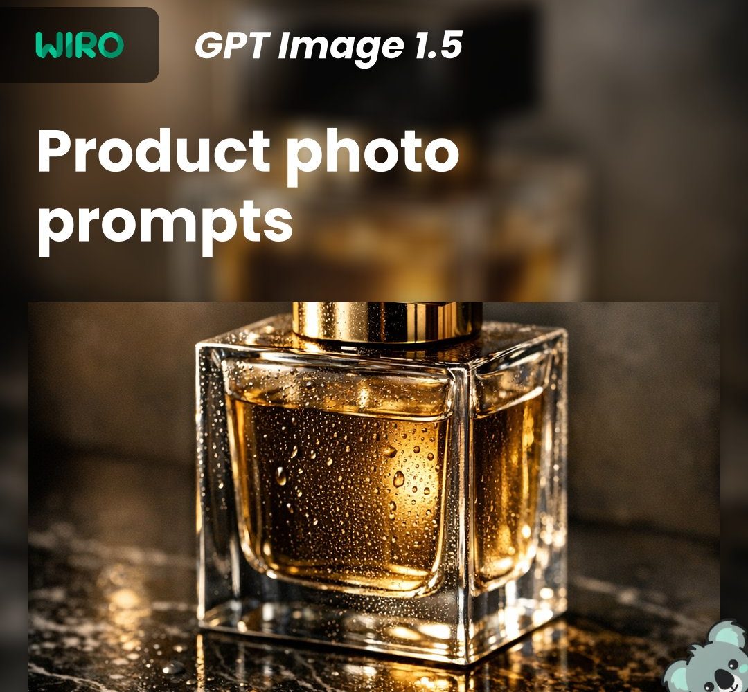 GPT Image 1.5 product photography cover