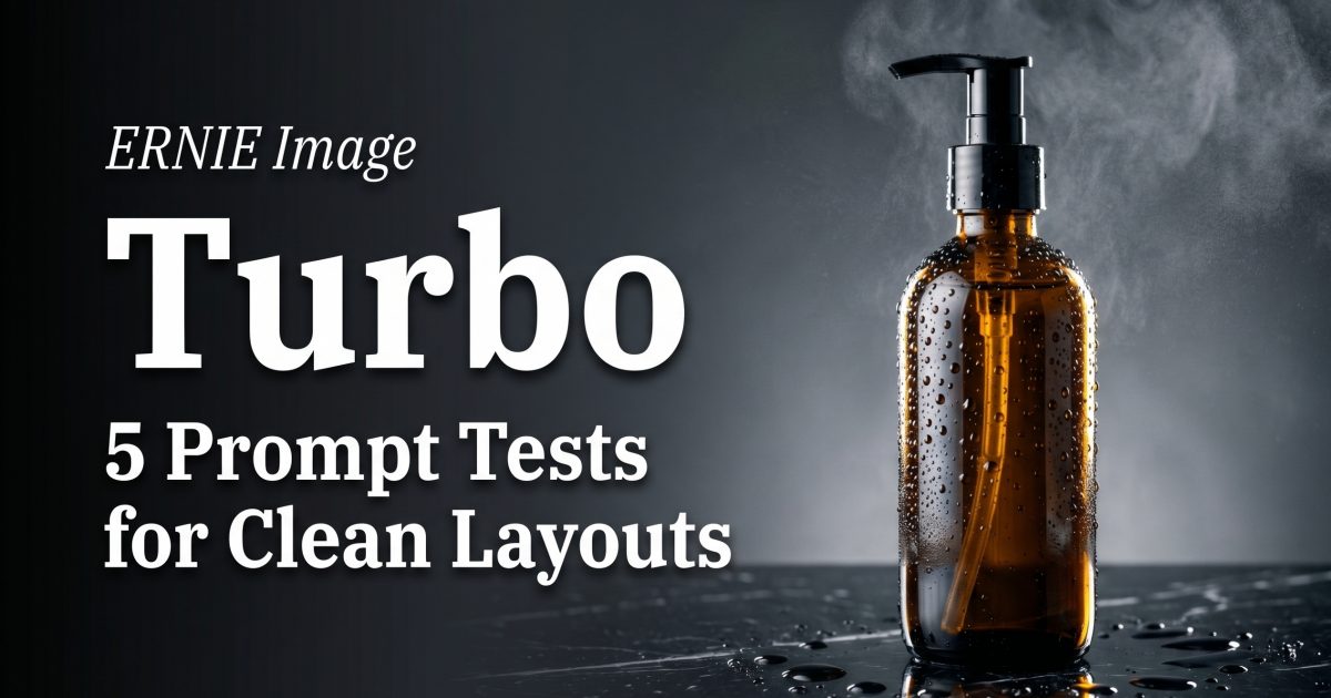 ERNIE-Image-Turbo: 5 Prompt Tests for Clean Layouts