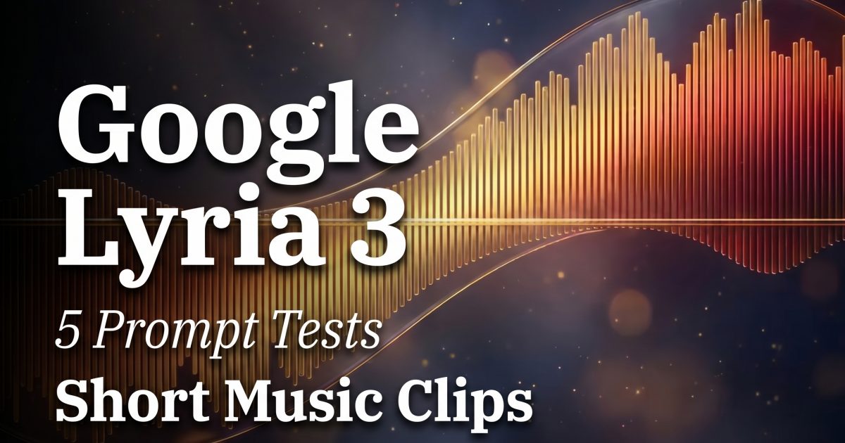 Google Lyria 3: 5 Prompt Tests for Short Music Clips