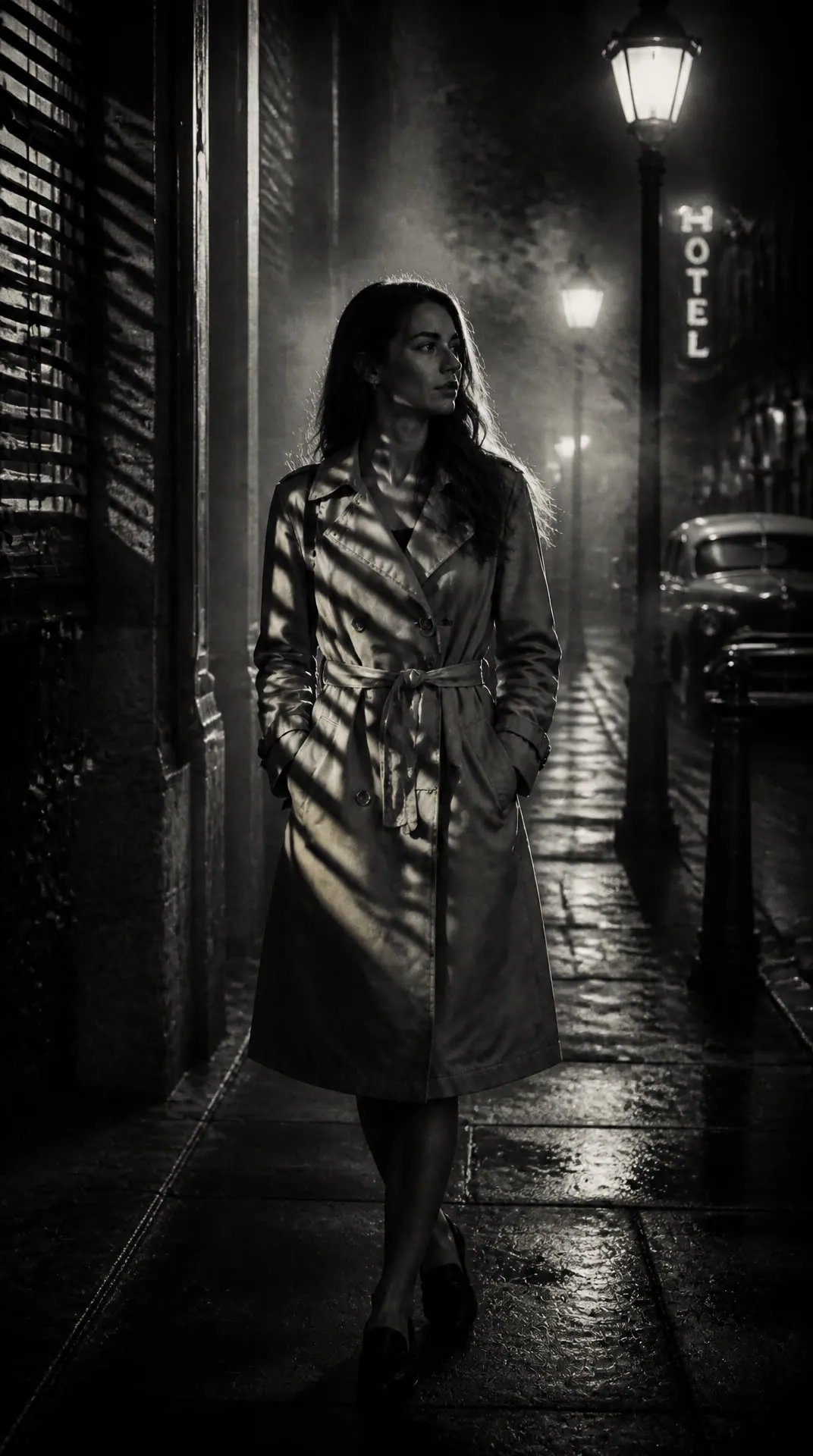 GPT Image 2 Custom noir street scene layout test