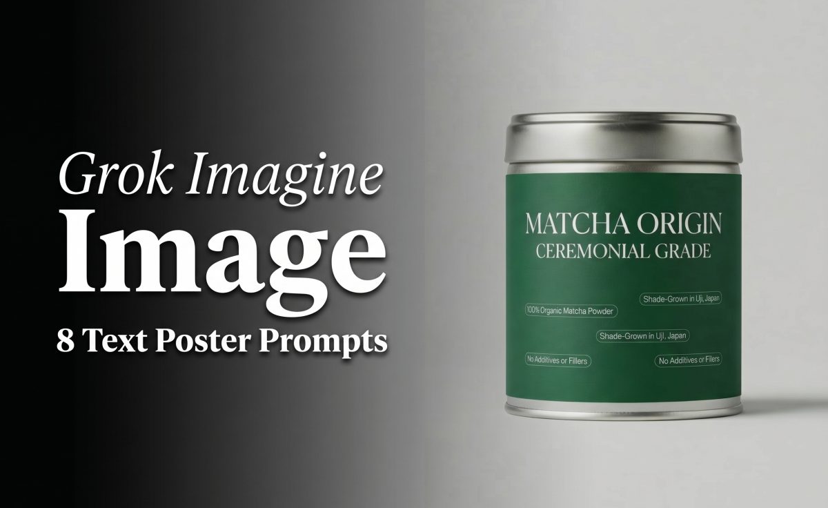 Grok Imagine Image text posters cover