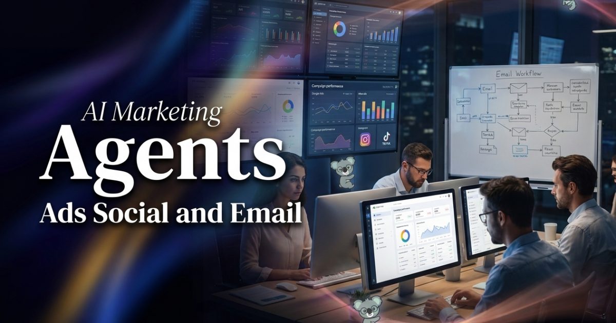 AI Marketing Agents for Ads, Social, and Email