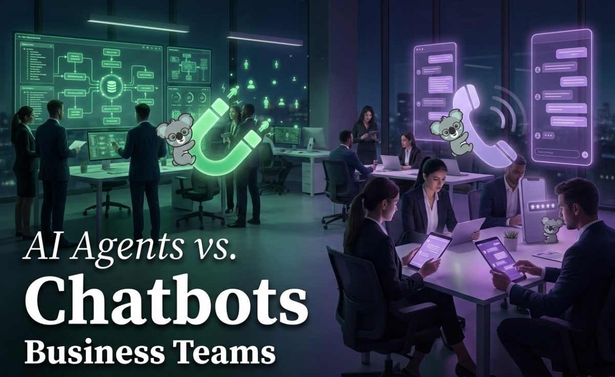 AI agents vs chatbots cover