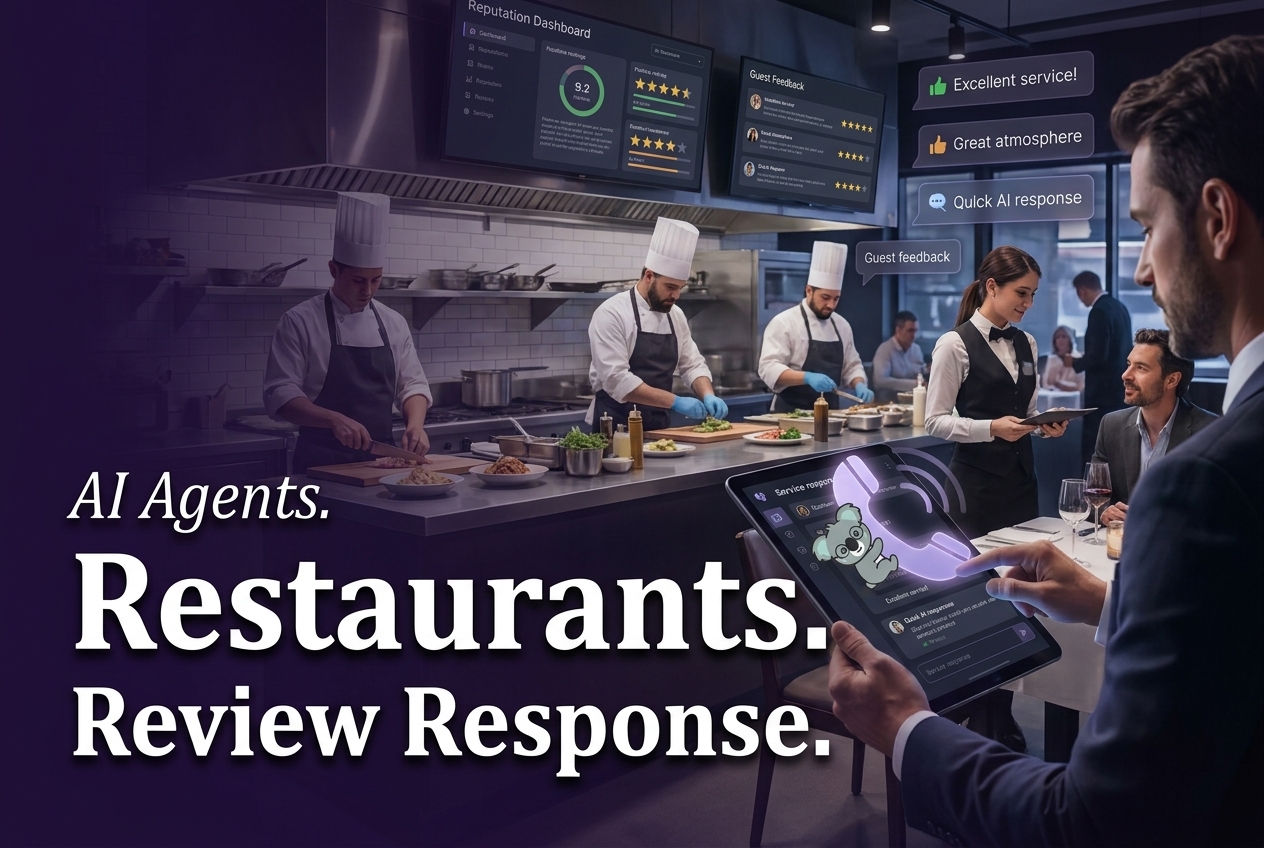 AI agents for restaurants review workflow cover
