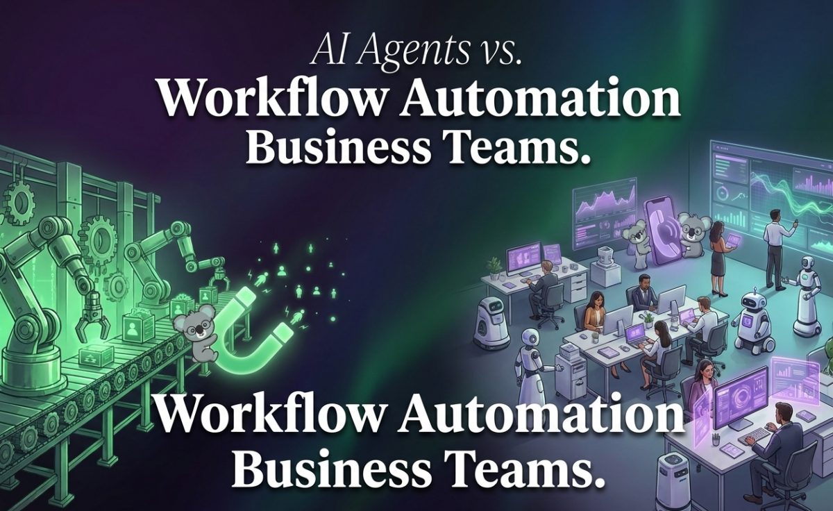AI agents vs workflow automation cover
