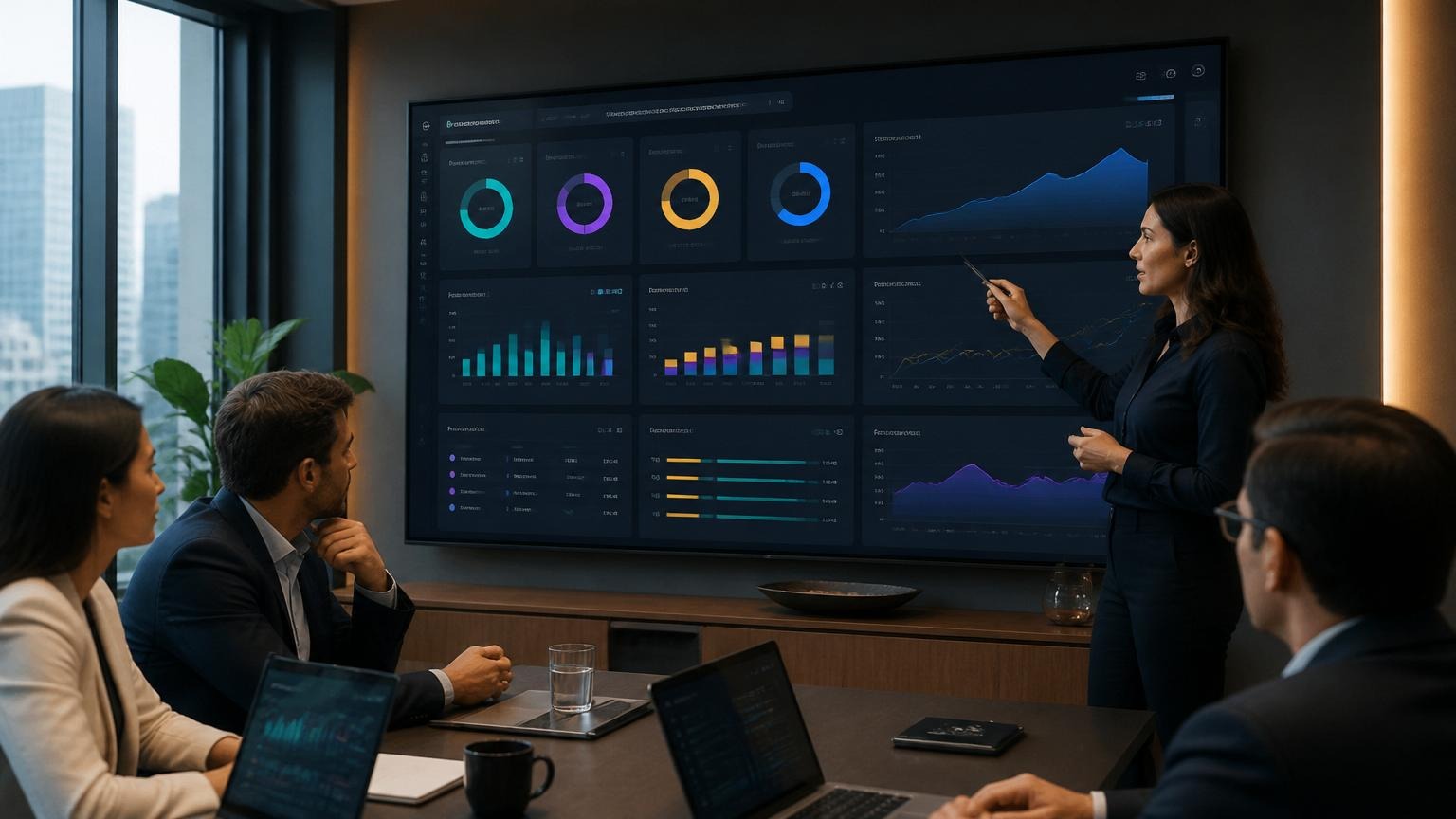 AI agent analytics dashboard with workflow performance metrics