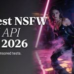 Best NSFW AI API in 2026 cover image with neon fashion test