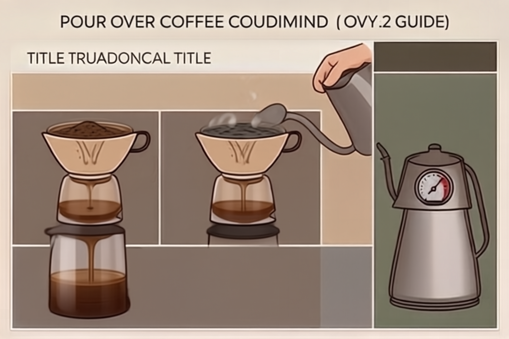 SenseNova U1 8B Interleave pour-over coffee guide
