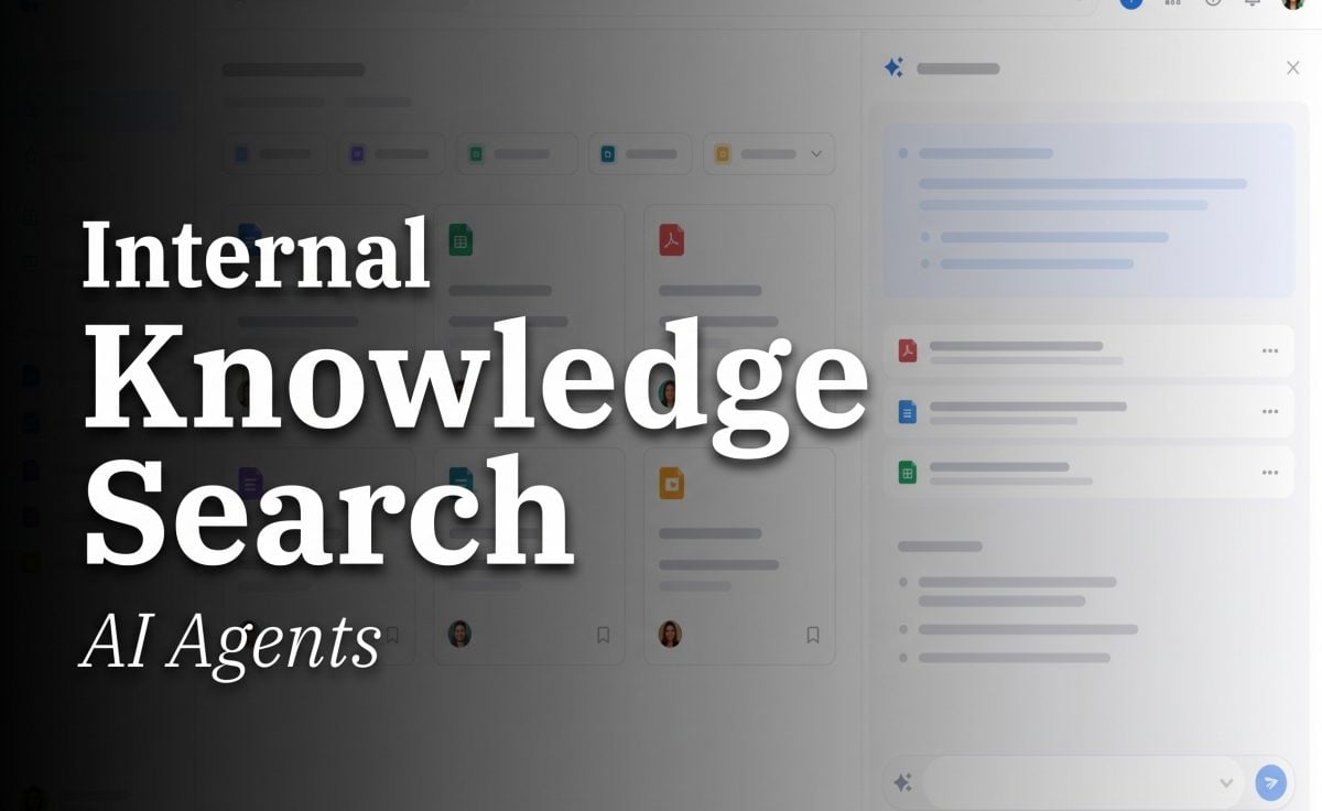 AI agents for internal knowledge search cover