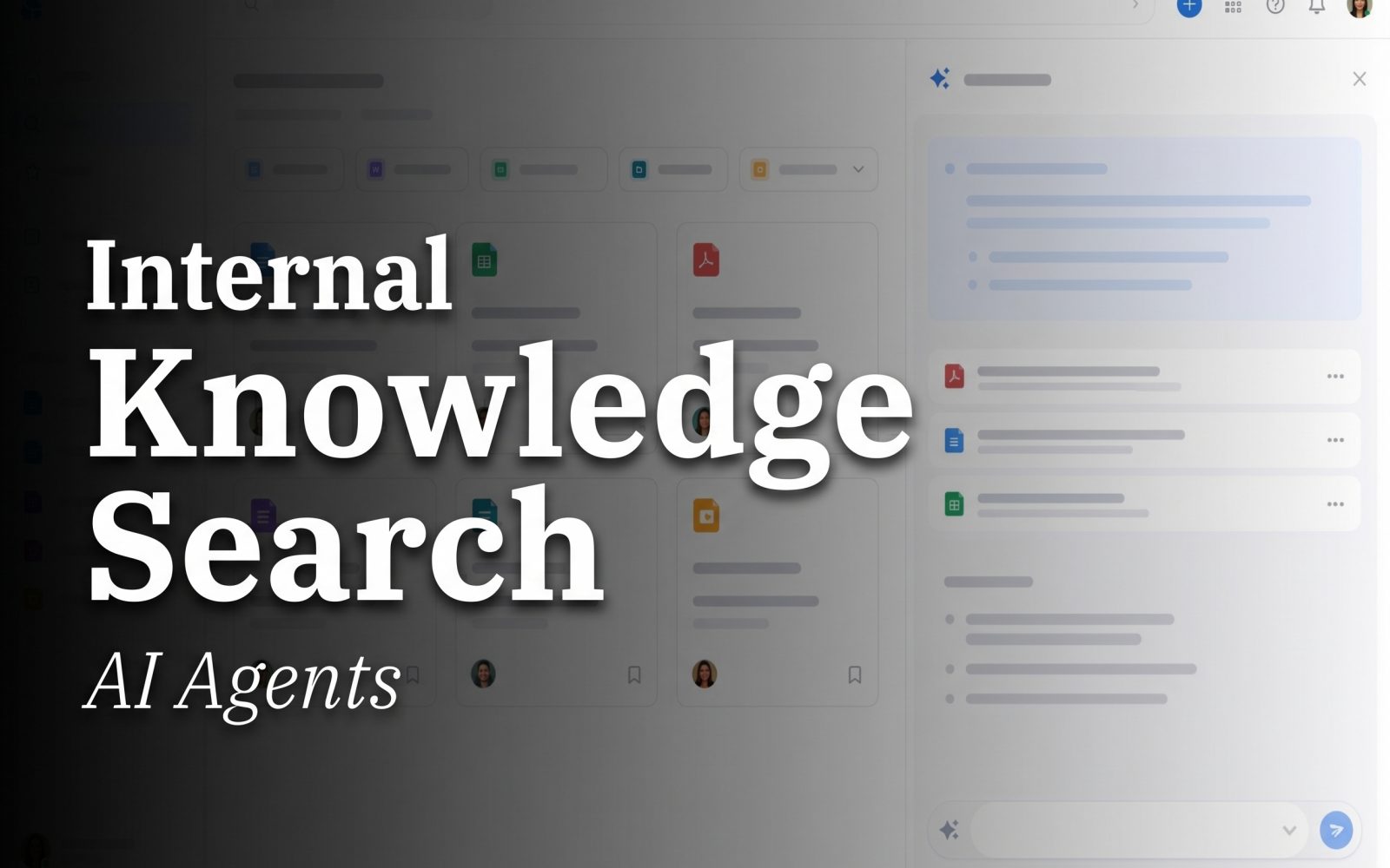 AI agents for internal knowledge search cover