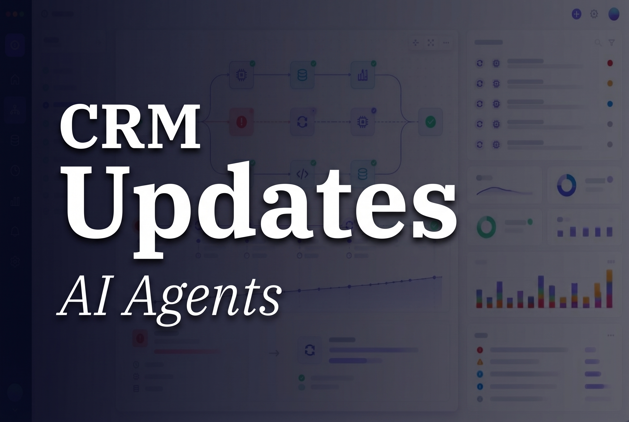 AI agents for CRM updates cover