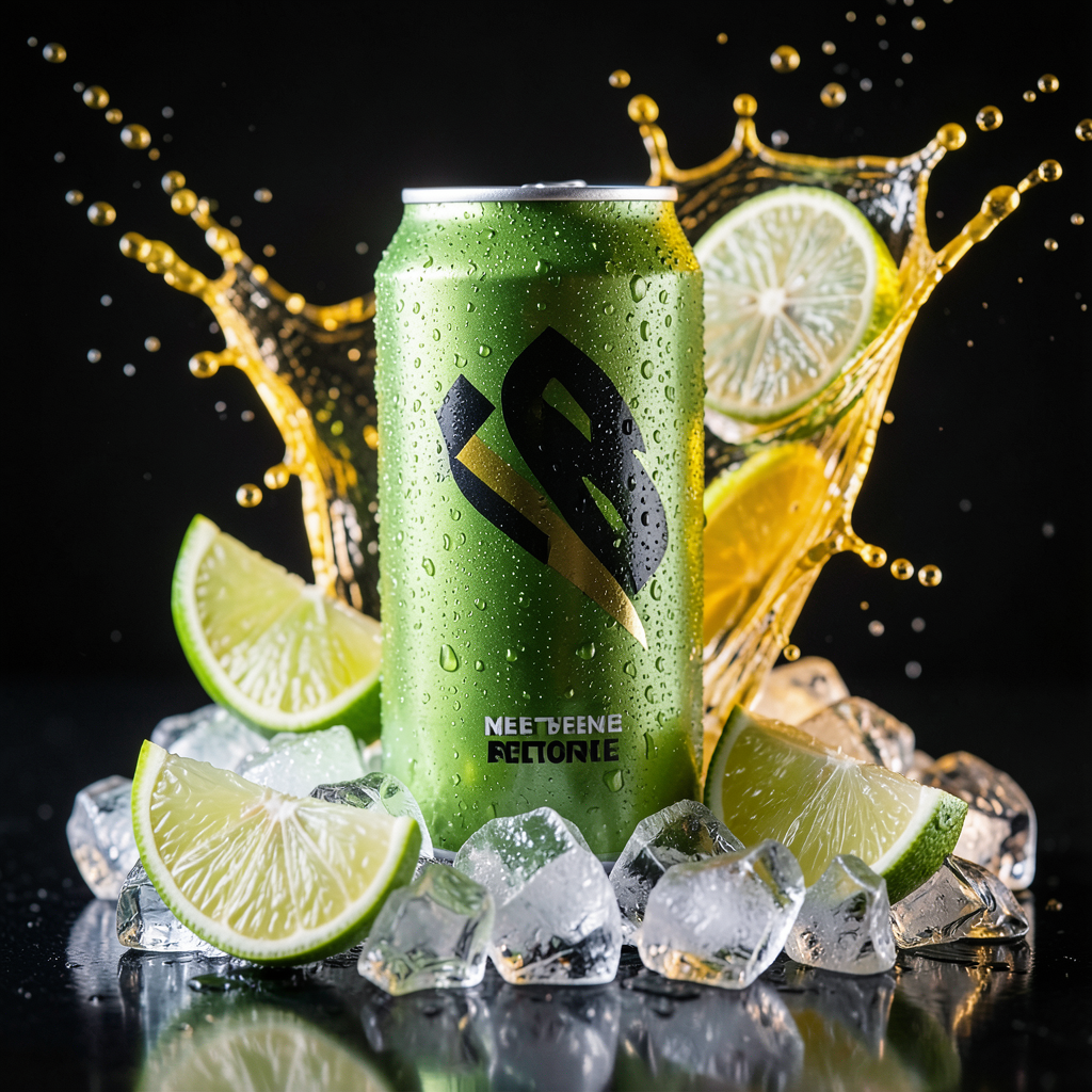 FLUX.2 Klein 4B product ads soda can prompt result