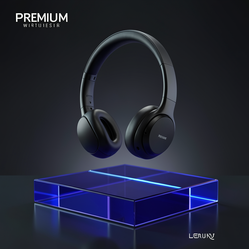 FLUX.2 Klein 4B product ads headphones prompt result