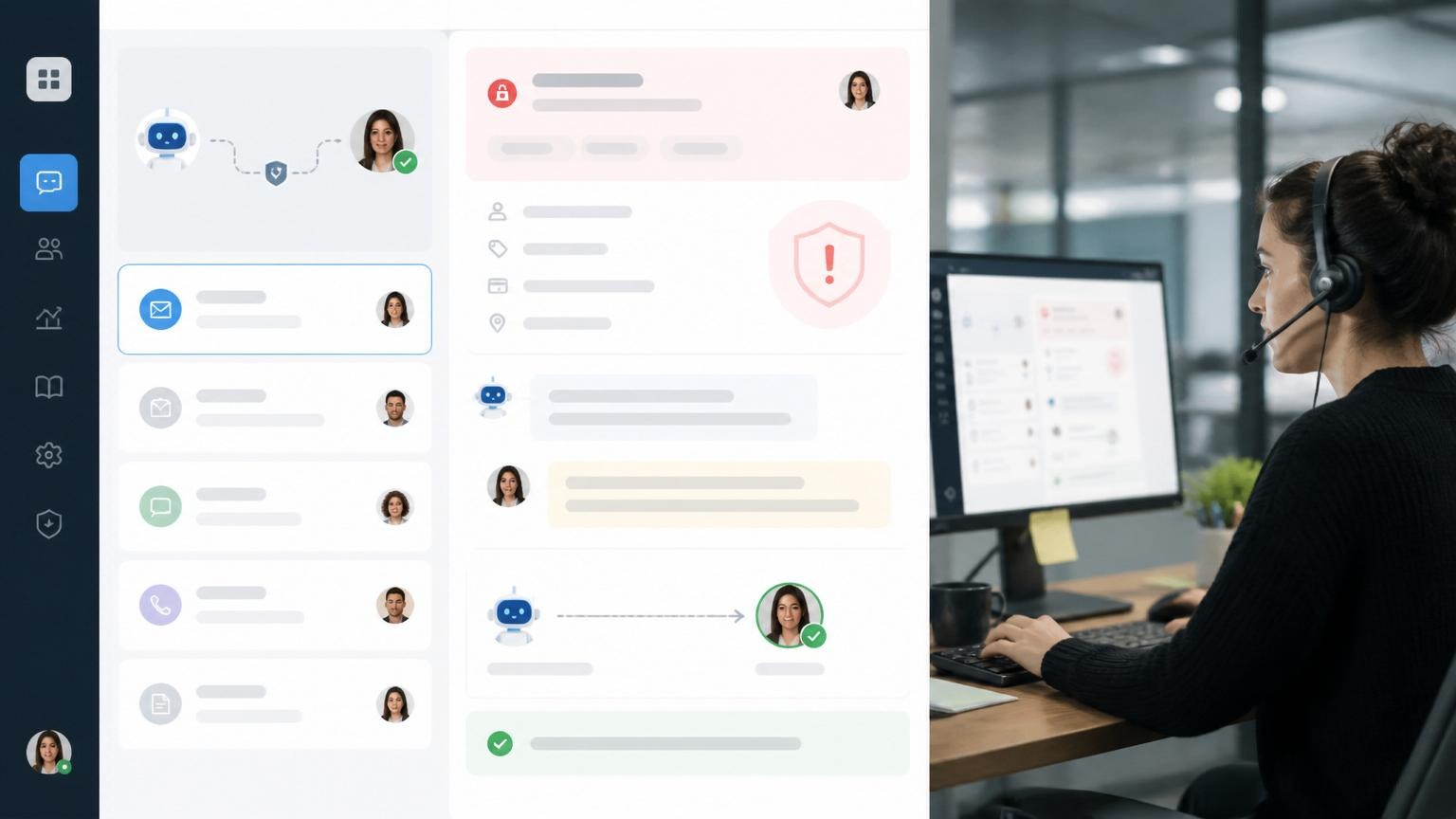 Human handoff in AI agents for business support workflows