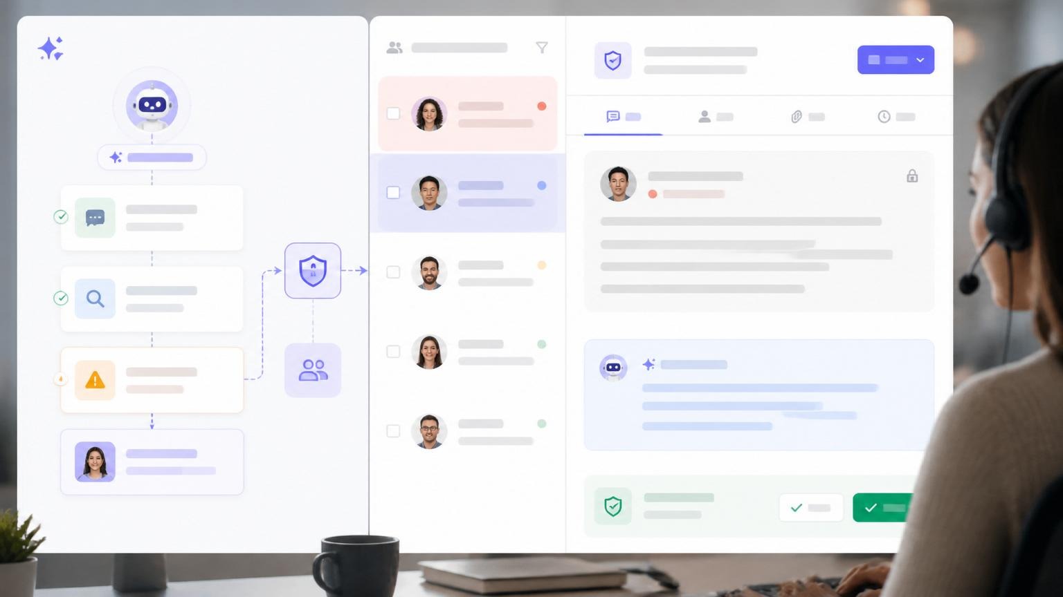 Human handoff in AI agents with approval workflow and escalation path