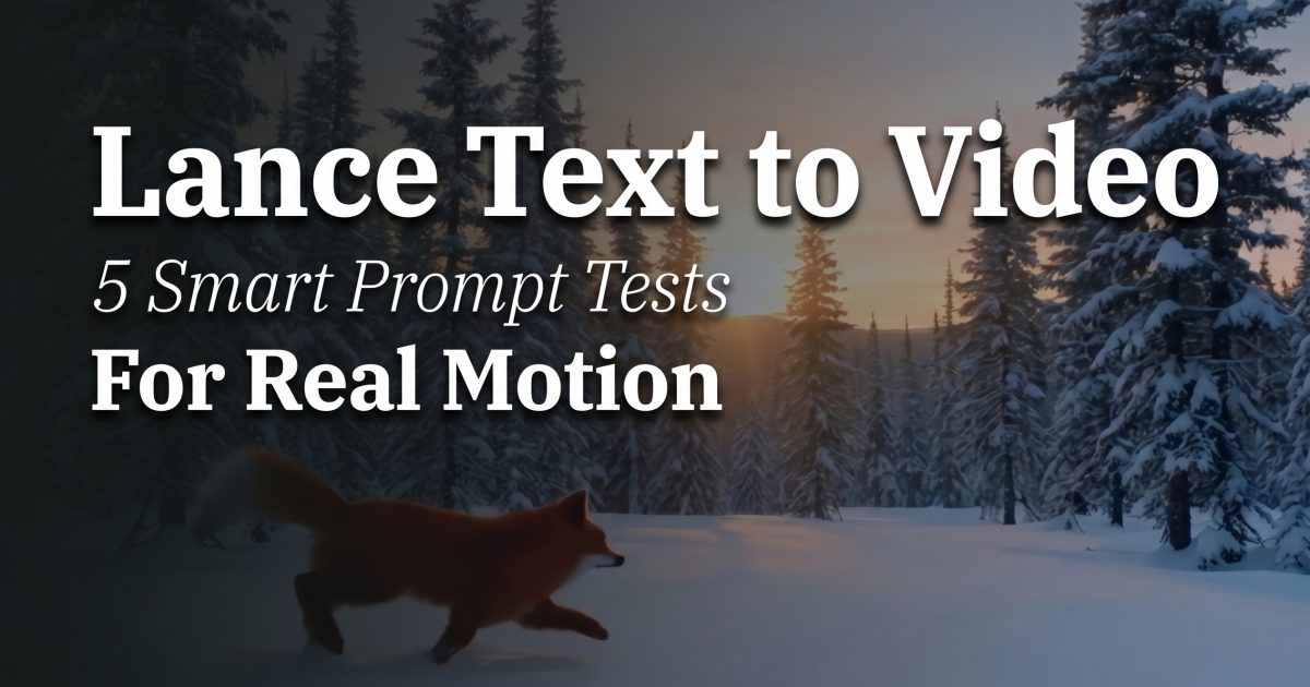 Lance Text to Video Review: 5 Fast Prompt Tests