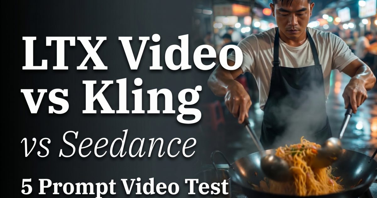 LTX-Video vs Kling vs Seedance: 5 Text-to-Video Tests with the Same Prompts