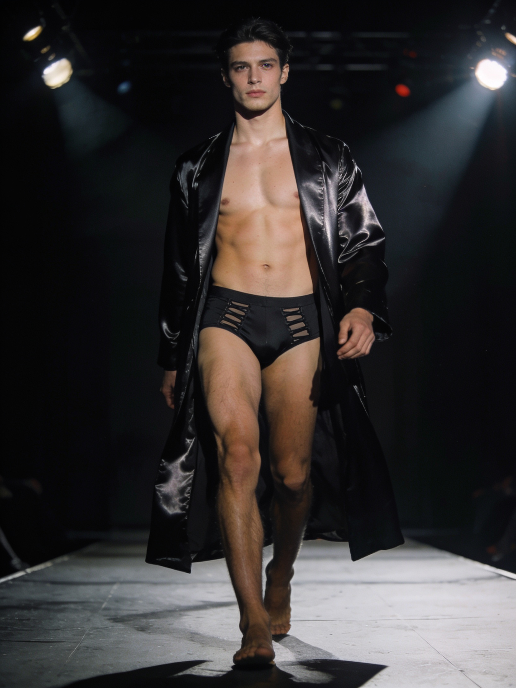 Seedream v4.5 Uncensored male runway editorial test