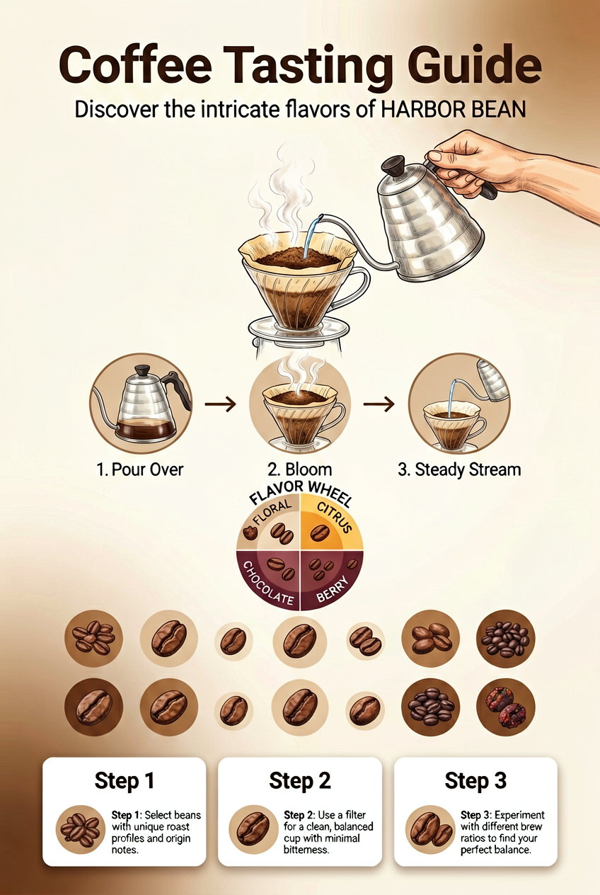 ERNIE Image Turbo coffee tasting guide layout test output