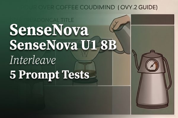 SenseNova U1 8B Interleave: 5 Prompt Tests