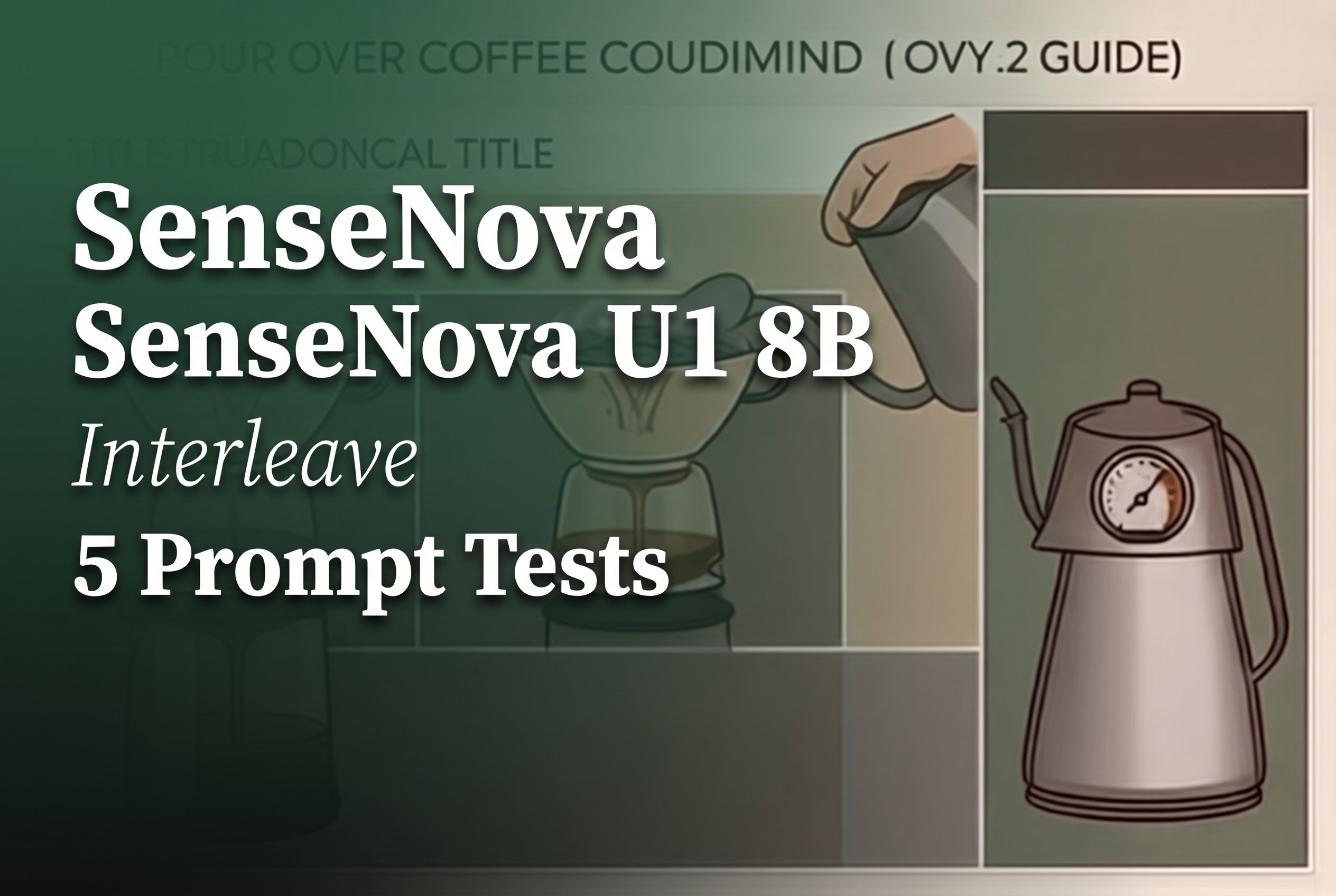 SenseNova U1 8B Interleave 5 Prompt Tests cover image