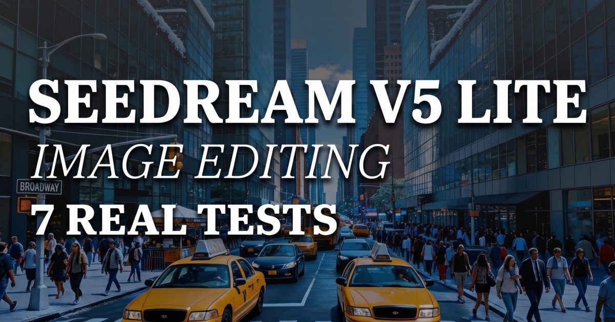 Seedream V5 Lite Image Editing: 7 Real Before and After Tests
