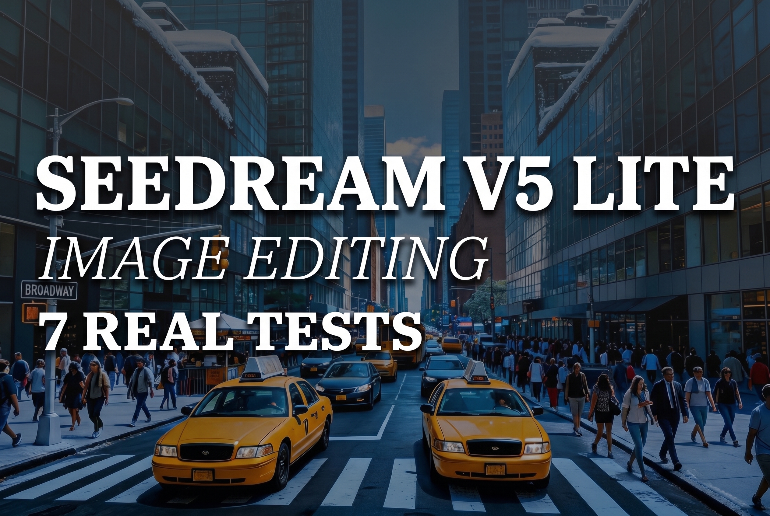 Seedream V5 Lite image editing cover with seven real before and after tests