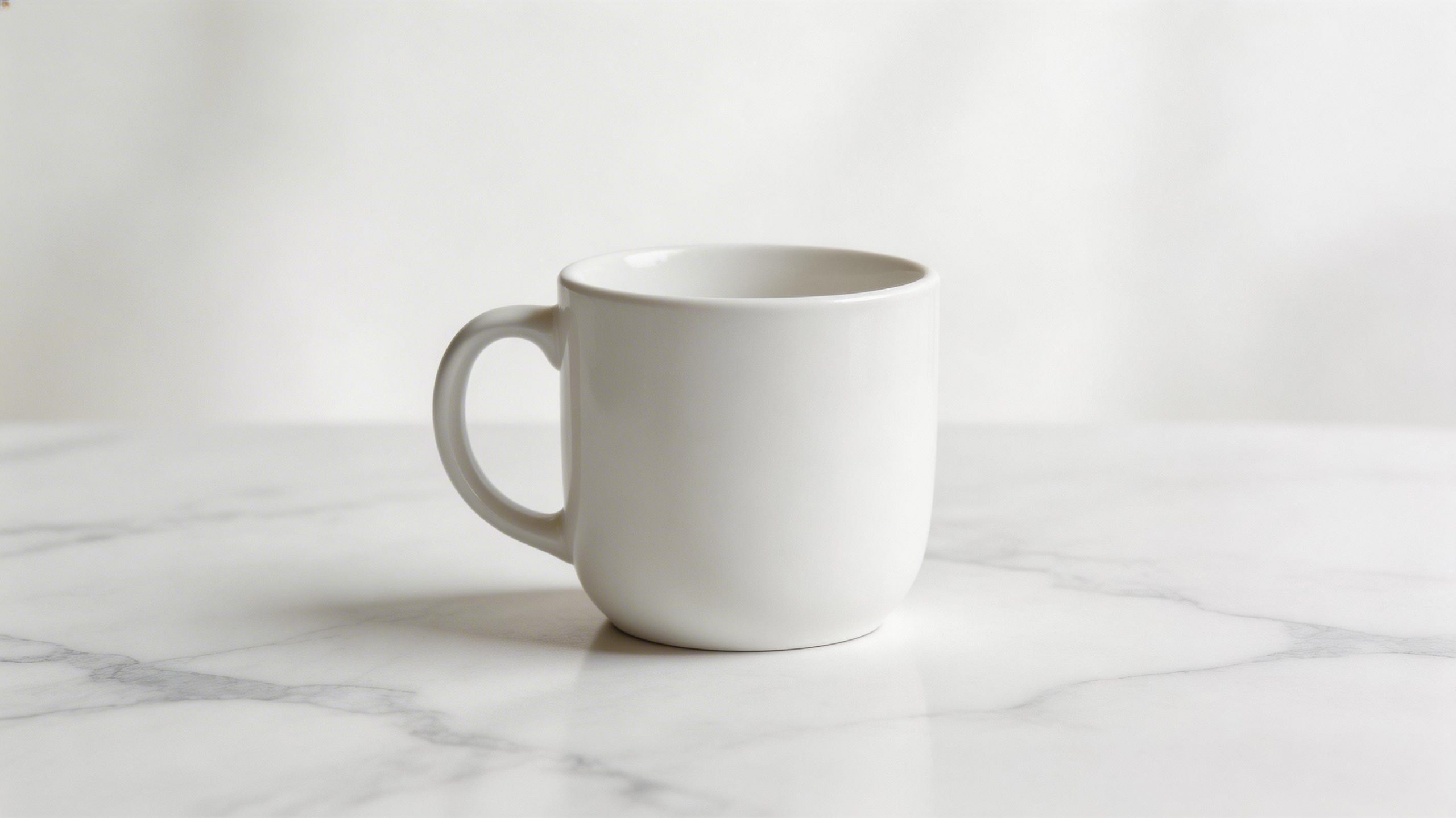 Plain mug source image before Seedream V5 Lite image editing test