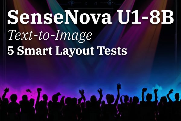 SenseNova U1-8B Text-to-Image: 5 Smart Layout Tests