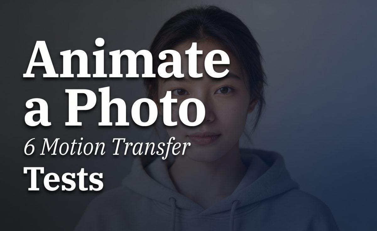 Animate a photo motion transfer test cover